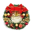 thumbnail image 2 of NORBI Christmas Wreath for Front Door Artificial Christmas Wreath Door Wreath Christmas Decorations with Pine Needles for Home Wall Window Decor, 2 of 4