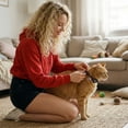 thumbnail image 6 of Cat Bell Collar, Airtag Silicone Holder, Breakaway Safety Buckle, Red Woven Webbing, Reflective Edging, Paw Shaped Cutout, 8-12 in Adjustable, 1 Pc, Pet Cat Supplies, 6 of 6