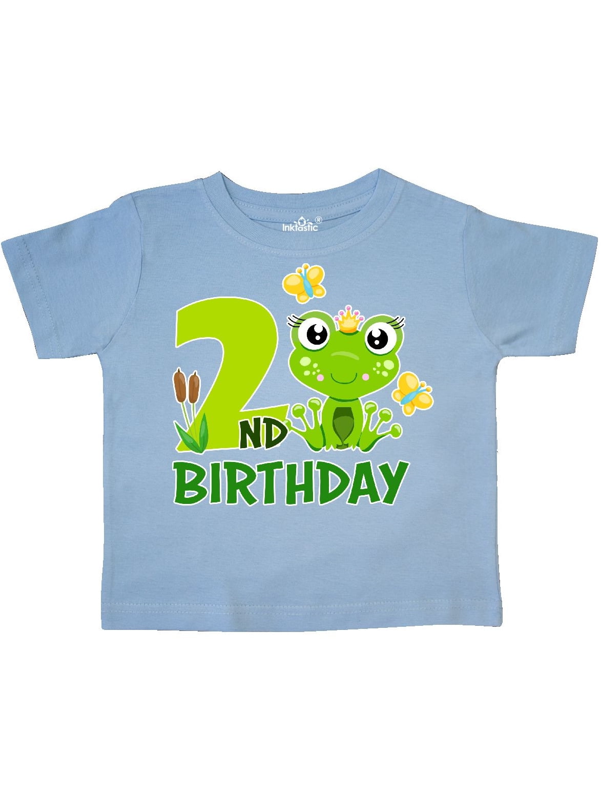 2nd Birthday Princess Frog Toddler T-Shirt - Walmart.com