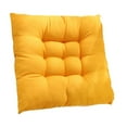 thumbnail image 4 of Fmbmuo Fade-Resistant Seat Cushion Cloth Square Breathable for Office Chair, Modern Yellow Non-Slip Chair Cushions 18"x 18", 4 of 5