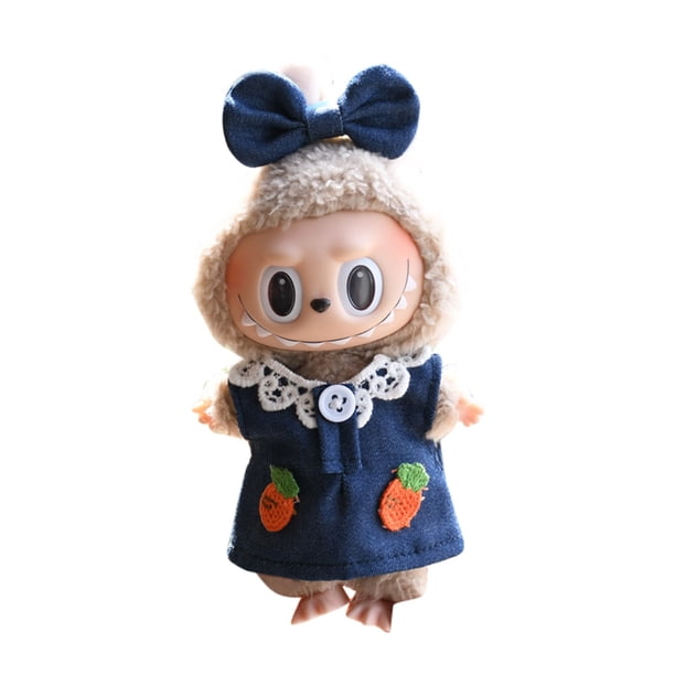 17cm Doll Clothes Set  No Doll , Cute Luxury Dress Clothing And Bow Hairband Outfit Fashion French Skirt