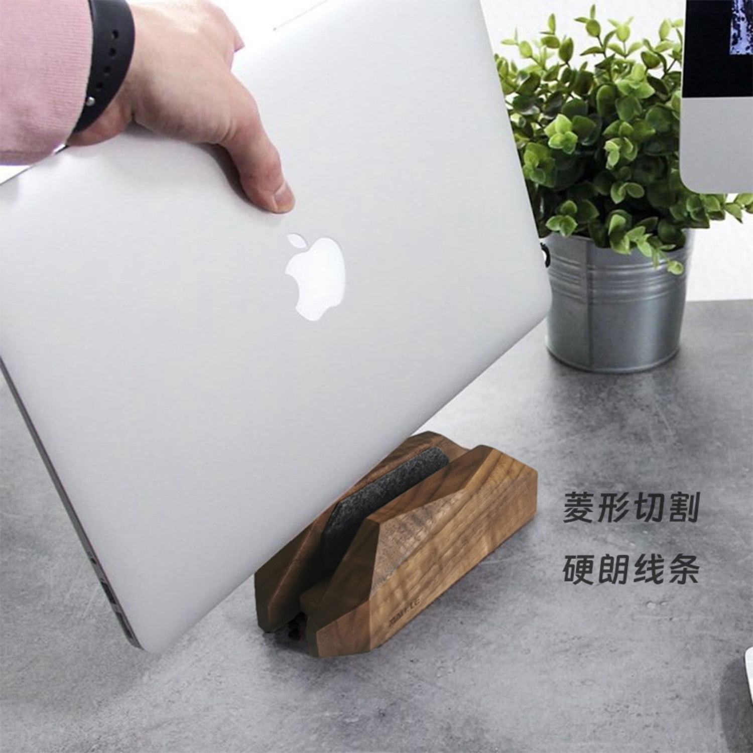 Solid Wood Desktop Stand, Ergonomic Laptop Tablet Computer Monitor Riser for Office Home.Space-Saving Desktop Organizer Riser for Laptop Tablet Monitor