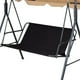 thumbnail image 5 of Organizadores y almacenamiento de armarios, funda de repuesto para asiento de silla, cojines de repuesto para asiento, funda de asiento gruesa 600D para 2/3 asientos, para patio exterior y jardín., 5 of 7