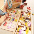 thumbnail image 5 of Little Bear Change Clothes Kid's Early Education Wooden Puzzle Jigsaw Dressing Game Baby puzzle toys, 5 of 5