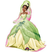 32" PRINCESS TIANA PINK Balloon Large Foil Mylar Balloon Party Supplies Decorations Foil Mylar Balloon