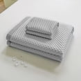 thumbnail image 5 of Cooling Queen Mattress Pad Set (3 Piece) - Honeycomb Breathable Mattress Protector with 2 Pillow Shams, Light Gray / Light Blue, 70.86" x 78.7", Not Include Pillow, 5 of 10