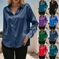 thumbnail image 2 of ShiShine Premium Soft Breathable Stretch Button Down Shirts for Women Long Sleeve V Neck Blouses Work Dress Tops, 2 of 5