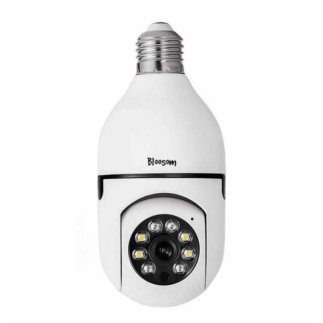 Cámara De Seguridas Bloosom 360 Giratoria Tipo Foco,visión Nocturna Blanco