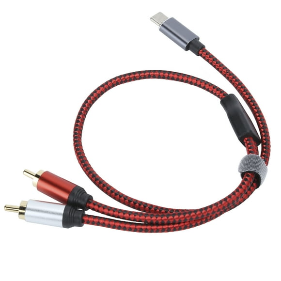 Cable de audio tipo Cto RCA, chapado en oro Cable de audio macho tipo C chapado en oro Cable de audio RCA Altamente versátil