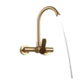 thumbnail image 1 of Kitchen Brushed Gold Wall Mounted Faucet Rotation Stainless Steel Lead Free Sink Water Mixer Tap Griferia Para Cocina ,Built To Last, 1 of 6