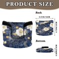 thumbnail image 2 of Haosy Blue Cloud White Flower Golf Mallet Putter Cover Strong Magnetic Leather Golf Club Headcover Closure, 2 of 7