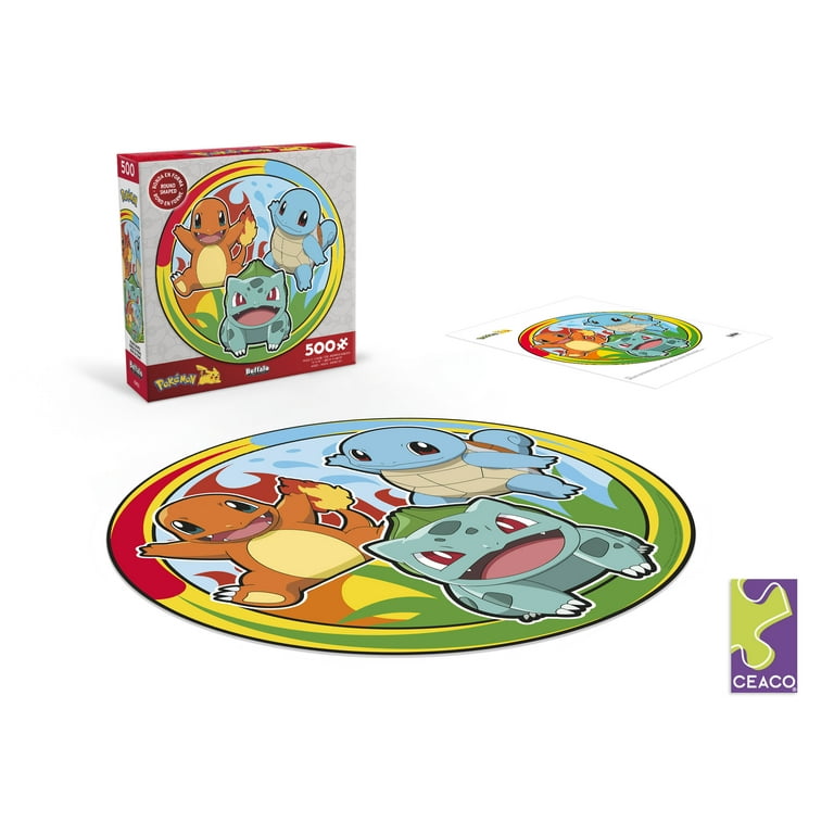 Ceaco Kanto Badge Pokemon 500 Piece Interlocking Jigsaw Puzzle