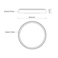 thumbnail image 3 of Kuzco Lighting Fm43920 Essex 20" Wide Led Flush Mount Drum Ceiling Fixture - MultiColor, 3 of 3