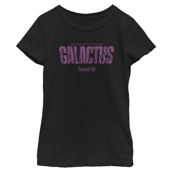 Girls The Fantastic Four: First Steps Galactus Name Logo T Shirt