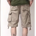 thumbnail image 6 of APEXFWDT Men's Hiking Shorts - Flap 6-Pocket Cotton Summer Shorts, Outdoor Adventure Travel Cargo Shorts,L,Beige, 6 of 6