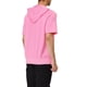 thumbnail image 3 of INSPIRAR CHIC Sudaderas de manga corta para hombres del Día del Padre, chaquetas con capucha de color sólido, cierre de cremallera, 2XL Rosa, 3 of 7