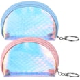 thumbnail image 3 of 2pcs Coin Purse Mermaid Girls Wallet Small Zippered Purse Cute Coin Purse Mini Clutch, 3 of 8