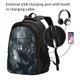 thumbnail image 2 of Fotbe Forest Black Ghost Warrior Mochila con Estampado y Puerto USB para Hombre y Mujer, Mochila Antirrobo, Mochila de Viaje, Mochila Escolar, Mochila Universitaria, 2 of 7
