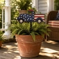 thumbnail image 5 of 4th of July Decoration Metal Yard Stake, 12" Outdoor Garden Decor Rustproof Metal Ornament for Patio Front Porch Flag Memorial Day Veterans Day Holiday Decorations, 5 of 8