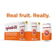 Spindrift Sparkling Water, Blood Orange Tangerine Flavored,  Made with Real Squeezed Fruit, 12 fl oz, 8 Count, No Sugar Added, 12 Calories per Can