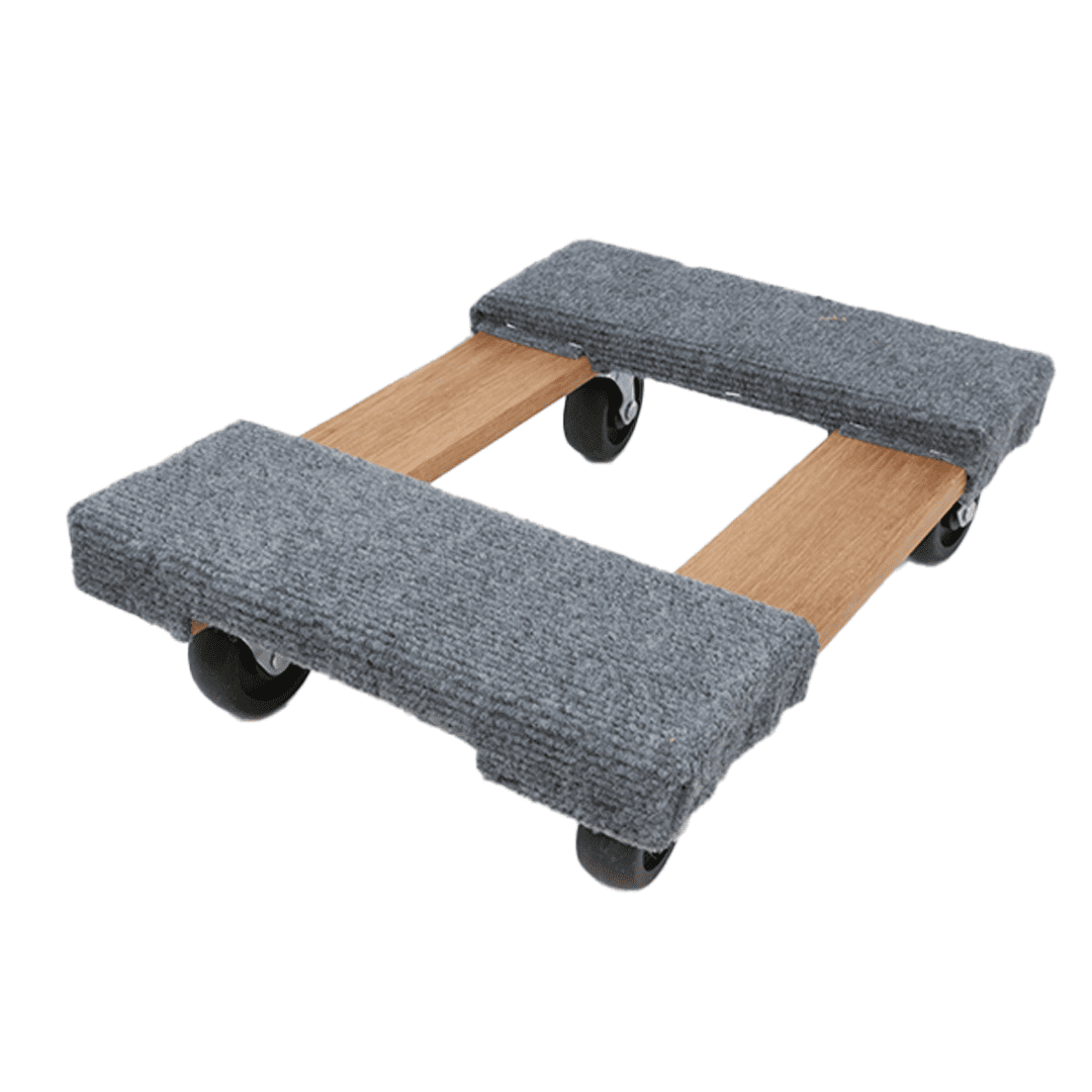 Furniture Dollies with Carpet Pad 18" x 12" - 2 Pack - 1,000lbs Each Dolly