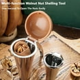 thumbnail image 2 of Walnut Nut Cracker Nutcracker Tool:Nut Cracker Tool,360° Quick Shelling Tool Pecan Cracker Cutter Tool,2024 Walnut Clamp Funnel Walnut Peeling Tool,Nut Crackers for All Nuts (Zinc Alloy, with Lid), 2 of 7