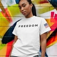 thumbnail image 3 of Freedom Shirt Crew Neck Print Casual T-Shirt - Ship from USA - 100% Cotton, 3 of 10