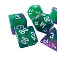 thumbnail image 7 of 7Pcs Dices Set Assorted Double Colors Polyhedral Dices for Roll Playing Games Parties , Style F, 7 of 7