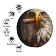 thumbnail image 4 of Naloa Funny Bald Eagle PVC Leather Spare Tire Wheel Cover for Car Truck SUV Camper Trailer Universal Fit many size17 inch, 4 of 6