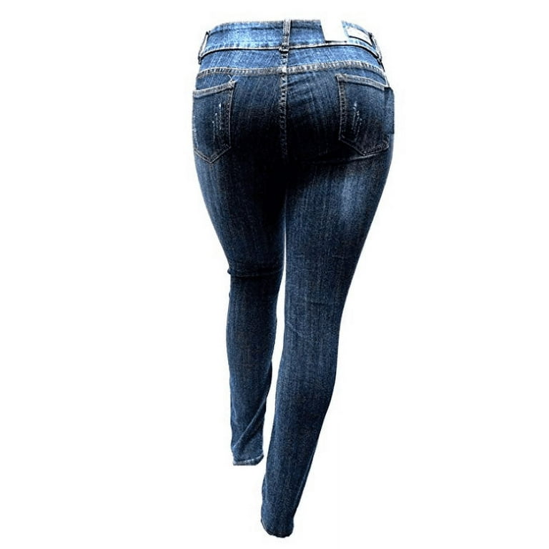 Rhinestone Jeans for Women Skinny Pants 2022 Autumn New High Waist