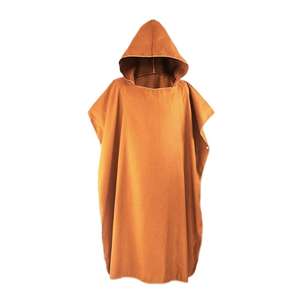 Greeniant Poncho de microfibra para surf, bata cambiante, traje de neopreno suave para nadar Traje de baño Naranja 41 pulgadas