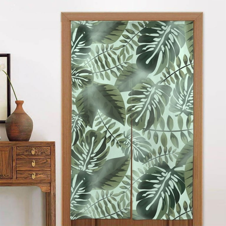 XMXT Japanese Noren Doorway Room Divider Curtain,Medellin Tropical