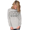 thumbnail image 4 of God Greater Than Highs Lows Ironic Long Sleeve TShirt Men Women Brisco Brands S, 4 of 6