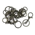 thumbnail image 1 of 2x10set 65mm Broche De Langosta Grande Clip De Gatillo Cadenas De Dividido Hematita Negro Zulema broche de langosta, 1 of 6