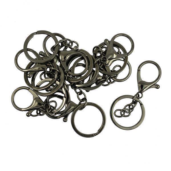 2x10set 65mm Broche De Langosta Grande Clip De Gatillo Cadenas De Dividido Hematita Negro Zulema broche de langosta