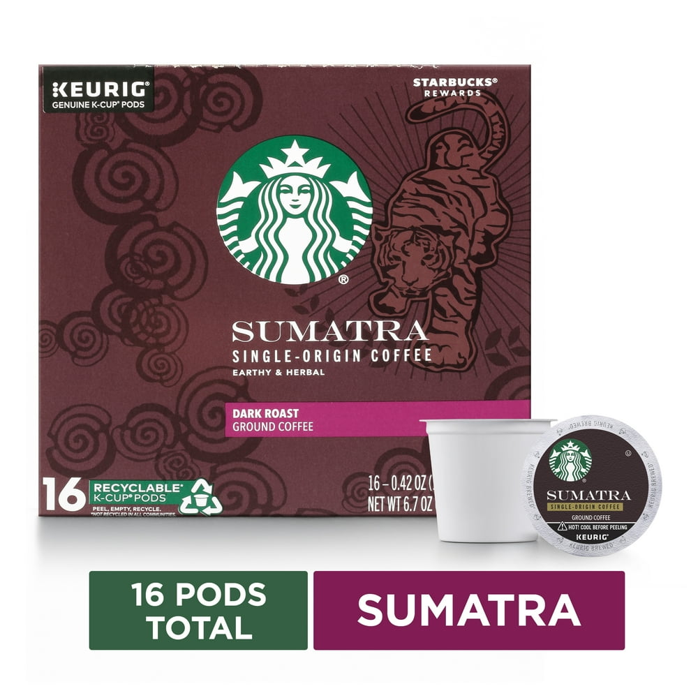 Starbucks Dark Roast KCup Coffee Pods — Sumatra for Keurig Brewers — 1