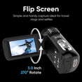 thumbnail image 5 of ORDRO B320 Video Camera Camcorder FHD 1080P 30MP IR Night Vision Vlogging Recorder 3.0 inch IPS Screen 18X Zoom, 5 of 13