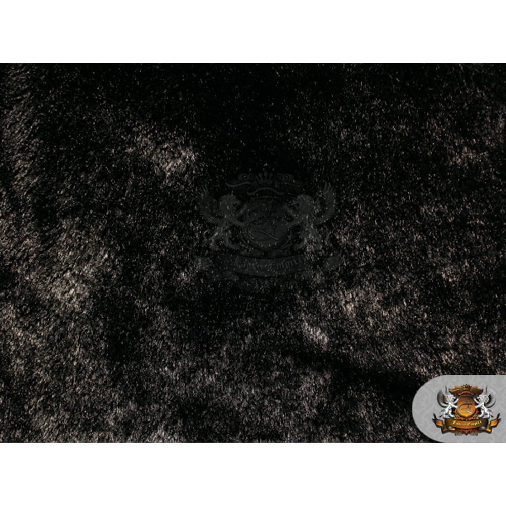 Mini Minky Shaggy BLACK Fabric / 54" Wide / Sold by the yard Walmart