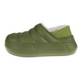thumbnail image 2 of FOAMWALK Boys' Clogs - Comfy Fur Lined Clog, Indoor and Outdoor Clogs for Toddler/boys, Olive, 13-1, 2 of 7