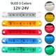 thumbnail image 2 of Lámpara De Señal 9 led Liquidación Ovalada Luz Camión Remolque Caravana Naranja Blanco Rojo Lateral Indicadora 12v 24v huangjie unisex, 2 of 2