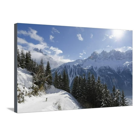 Brevant Ski Area, Aiguilles De Chamonix, Chamonix, Haute-Savoie, French Alps, France, Europe Stretched Canvas Print Wall Art By Christian