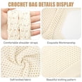 thumbnail image 4 of Bolsa de Playa Tejida COOKOOKY para Mujer en Beige, 4 of 5