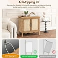 thumbnail image 6 of May in Color 2-Door Storage Cabinet, Accent Buffet Sideboard Cabinet, for Hallway, Dining Room, Living Room, Entryway, Natural, 6 of 9