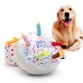 thumbnail image 3 of Pet Dog Toy Plush Birthday Cake Squeaky Toys Playing Interactive Bite Toys, 3 of 4