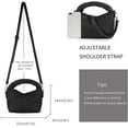 thumbnail image 3 of LHSHID Women Woven Tote Small Crossbody Bag, Weave Quilted Purse Square Shoulder Bag Woven Handbag with Detachable Strap, 3 of 7