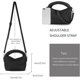 thumbnail image 3 of LHSHID Women Woven Tote Small Crossbody Bag, Weave Quilted Purse Square Shoulder Bag Woven Handbag with Detachable Strap, 3 of 7