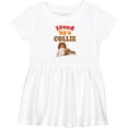 thumbnail image 3 of Inktastic Rough Collie Dog Girls Baby Dress, 3 of 5