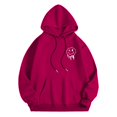 thumbnail image 1 of WILLBEST Sudaderas para Hombre, Sudadera con Capucha y Hombros Descubiertos con Estampado De Cara para Hombre, Sudadera Informal Holgada, Cómoda y A La Moda XXGrande, 1 of 3