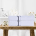 thumbnail image 2 of Superior Turkish Cotton Ultra-Plush 2-Piece Bath Towel Set Navy Blue, 2 of 4