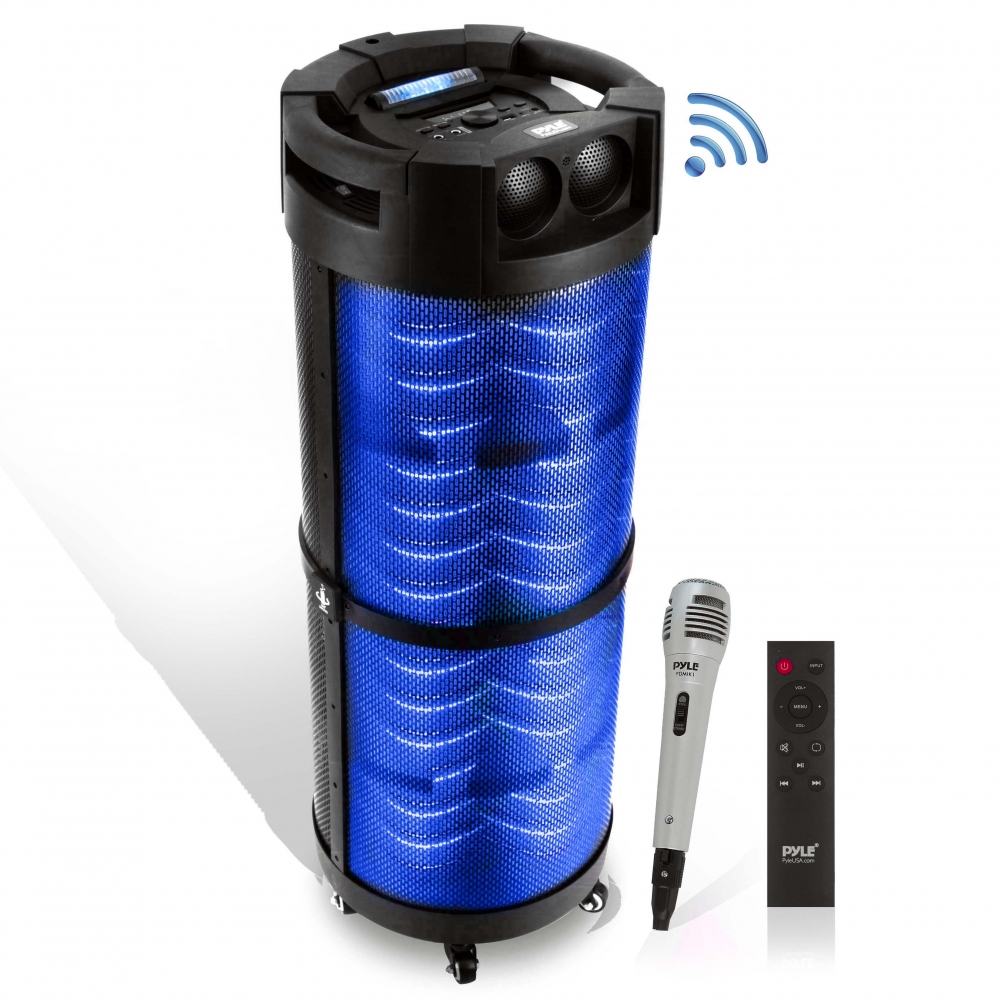 PYLE PBMSPG298 Portable Bluetooth Speaker & Microphone Karaoke System